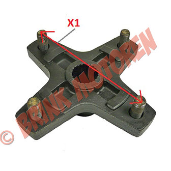 Quad ATV Bashan wielnaaf achter 115mm