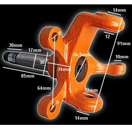 Bashan Quad wielnaaf fusee links